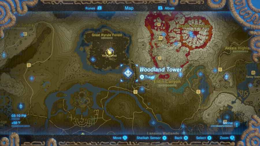 Breath Of The Wild Hyrule Map Maping Resources